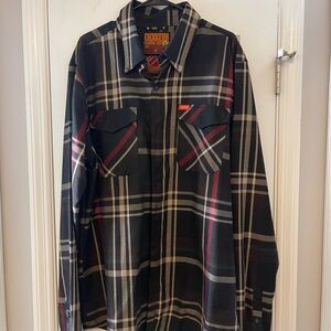 DIXXON Black and Red Flannel Shirt